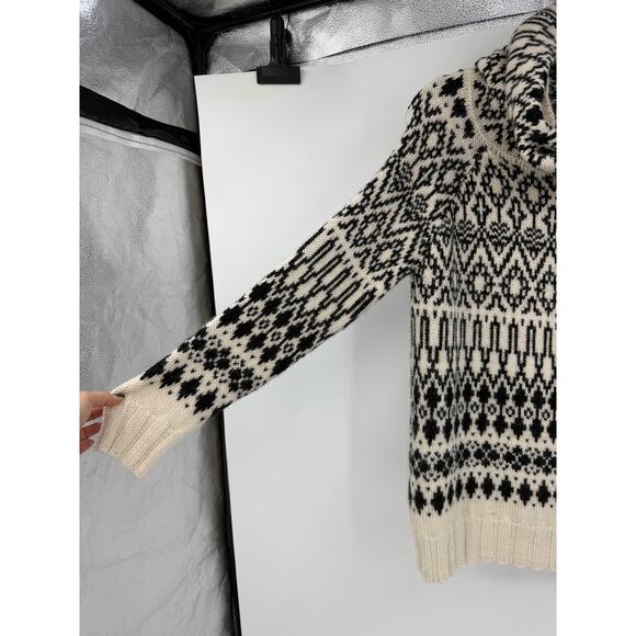 Classic Alpaca Womens XL Cowl Neck Sweater 100% alpaca Chunky Nordic Heritage - Picture 3 of 10